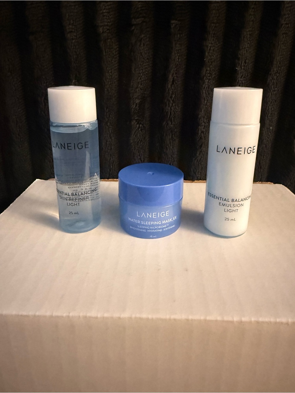 LANEIGE Mini Hydration Trio - Blue & White Travel Skincare Set